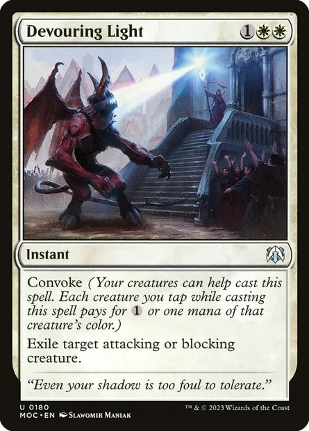 Devouring Light, Magic card MOC 180 — March of the Machine Commander set