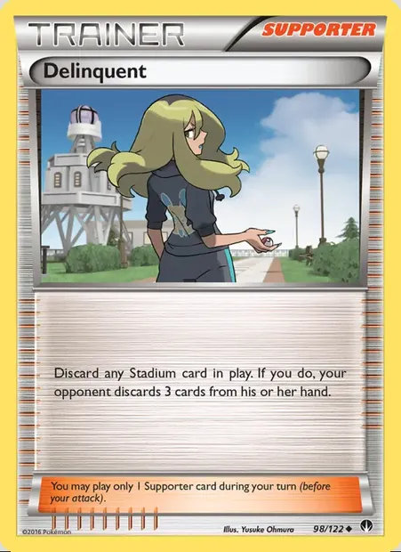 Delinquent, Pokémon card BKP 98 — BREAKpoint set