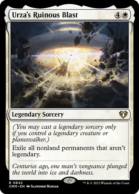 Urza's Ruinous Blast, Magic card CMM 842 — Commander Masters set