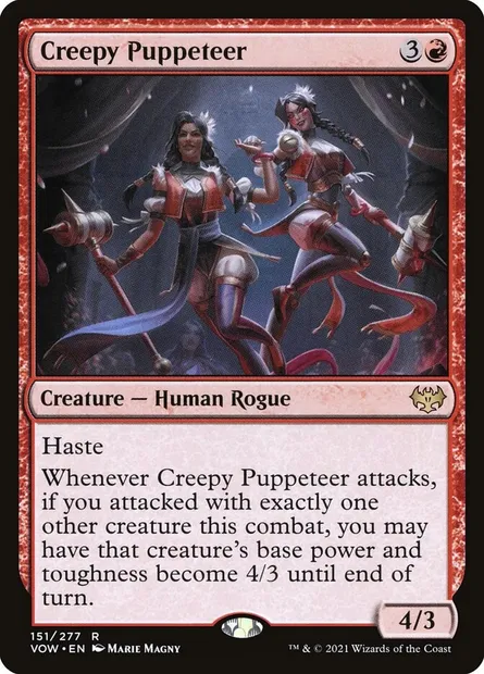Creepy Puppeteer, Magic card VOW 151 — Innistrad: Crimson Vow set