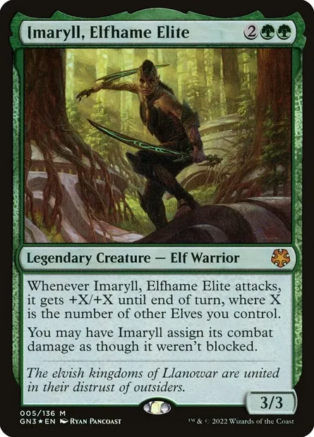 Imaryll, Elfhame Elite, Magic card GN3 5 — Game Night: Free-for-All set