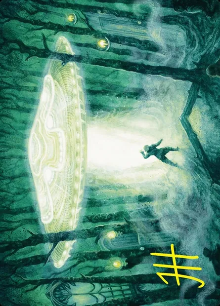 Unidentified Hovership // Unidentified Hovership, Magic card ADSK 2 — Duskmourn: House of Horror Art Series set