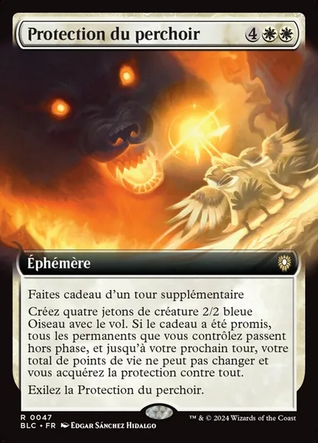 Protection du perchoir, carte Magic BLC 47 — extension Bloomburrow Commander