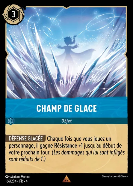 Champ de Glace, carte Disney Lorcana CH4-166 — extension Le Retour d'Ursula