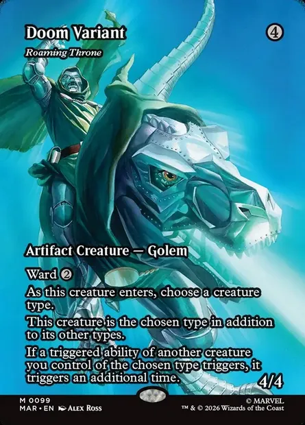 Roaming Throne, Magic card MAR 99 — Marvel Universe set