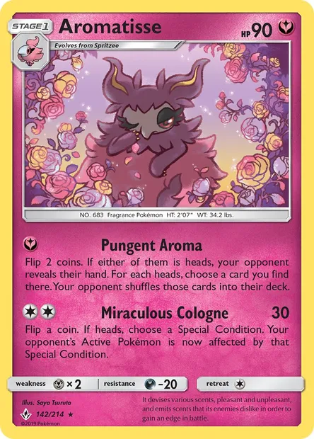 Aromatisse, Pokémon card UNB 142 — Unbroken Bonds set