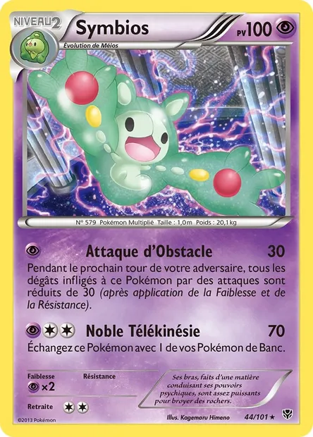 Symbios, carte Pokémon PLB 44 — extension Explosion Plasma