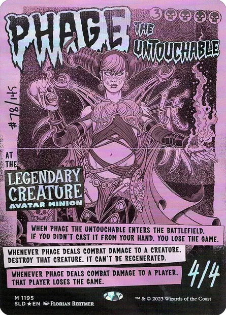 Phage l'Intouchable, carte Magic SLD 1195 — extension Secret Lair Drop
