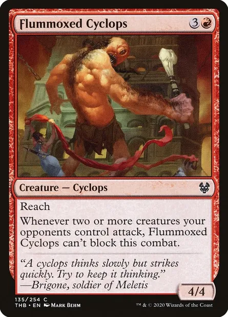Flummoxed Cyclops, Magic card THB 135 — Theros Beyond Death set