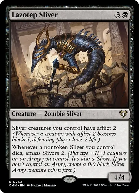Lazotep Sliver, Magic card CMM 733 — Commander Masters set