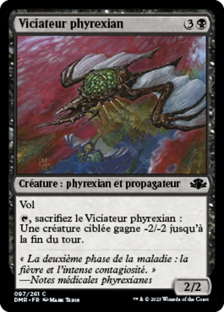Viciateur phyrexian, carte Magic DMR 97 — extension Dominaria Remastered