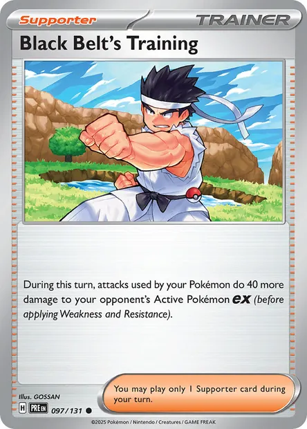 Black Belt's Training, Pokémon card PRE 097 — Prismatic Evolutions set