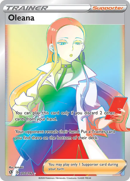 Oleana, Pokémon card RCL 202 — Rebel Clash set