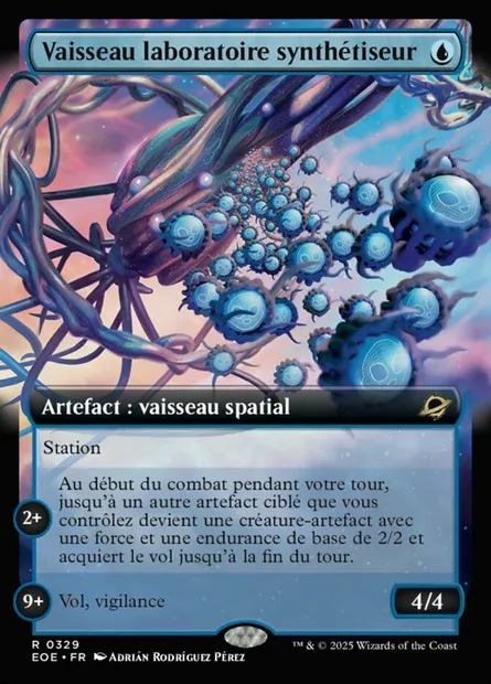 Vaisseau laboratoire synthétiseur, carte Magic EOE 329 — extension Edge of Eternities