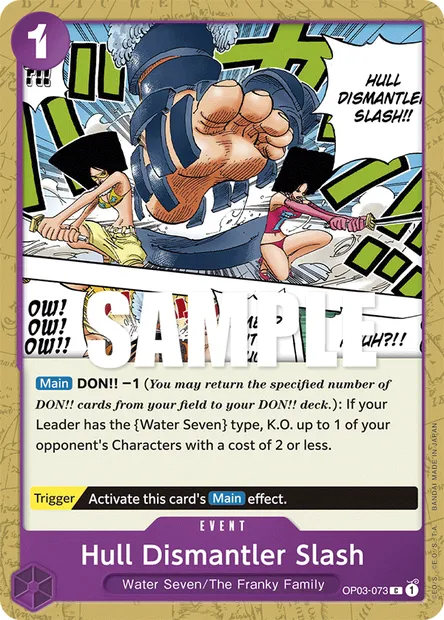 Hull Dismantler Slash, carte One Piece OP03-073 — extension PILLARS OF STRENGTH