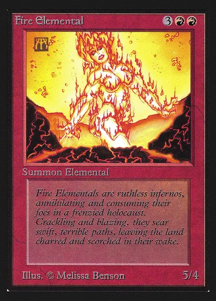 Élémental de feu, carte Magic CEI 149 — extension Intl. Collectors' Edition