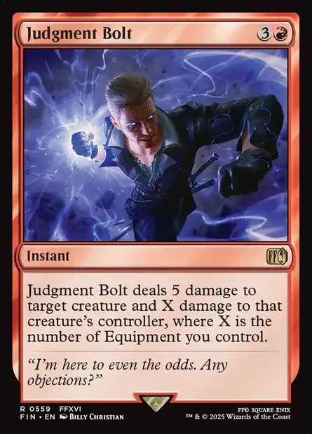 Judgment Bolt, Magic card FIN 559 — Final Fantasy set