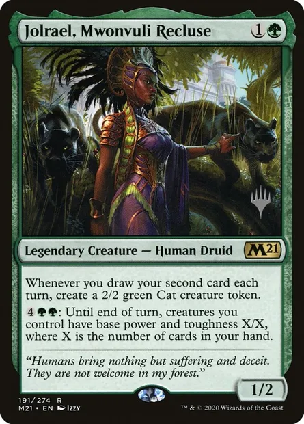 Jolrael, Mwonvuli Recluse, Magic card PM21 191p — Core Set 2021 Promos set