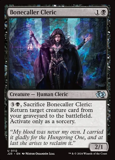 Bonecaller Cleric, Magic card J25 112 — Foundations Jumpstart set