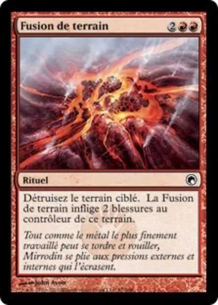 Fusion de terrain, carte Magic SOM 97 — extension Cicatrices de Mirrodin