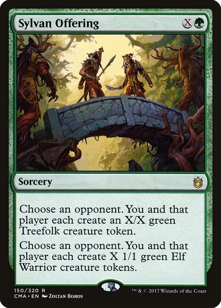 Sylvan Offering, Magic card CMA 150 — Commander Anthology set