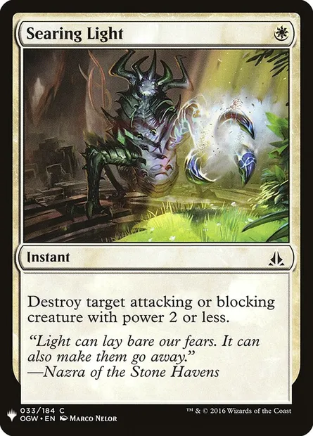 Searing Light, Magic card PLST OGW-33 — The List set