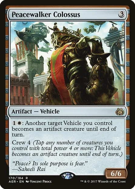 Peacewalker Colossus, Magic card AER 170 — Aether Revolt set