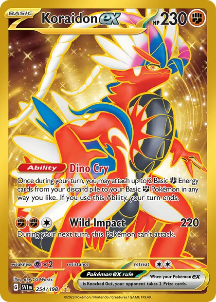 Koraidon ex, Pokémon card SVI 254 — Scarlet & Violet set