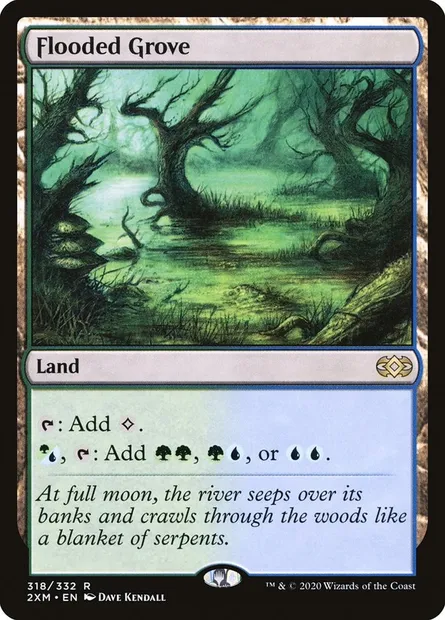 Flooded Grove, Magic card 2XM 318 — Double Masters set
