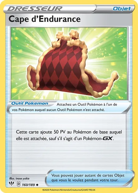 Cape d'Endurance, carte Pokémon DAA 160 — extension Ténèbres Embrasées