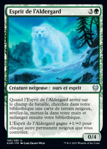 Esprit de l'Aldergard, carte Magic KHM 195 — extension Kaldheim