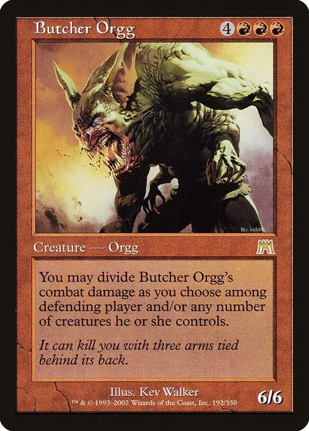Butcher Orgg, Magic card ONS 192 — Onslaught set