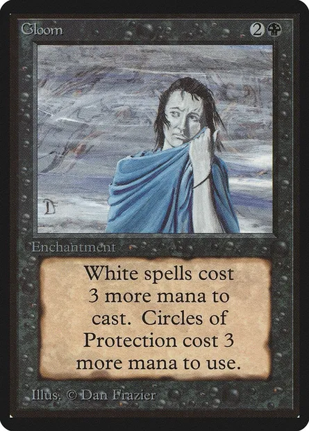 Langueur, carte Magic LEB 111 — extension Limited Edition Beta