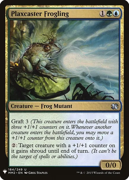 Plaxcaster Frogling, Magic card PLST MM2-184 — The List set