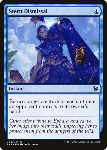 Stern Dismissal, Magic card THB 68 — Theros Beyond Death set