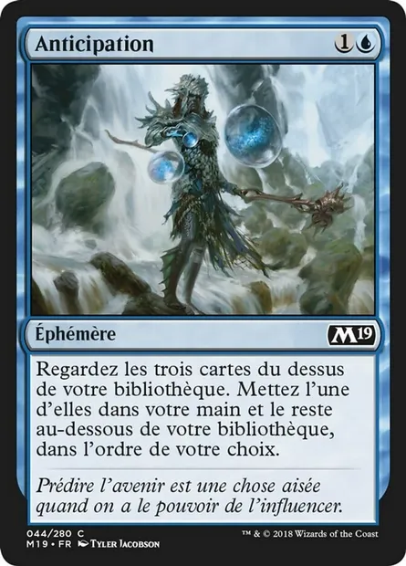 Anticipation, carte Magic M19 44 — extension Core Set 2019