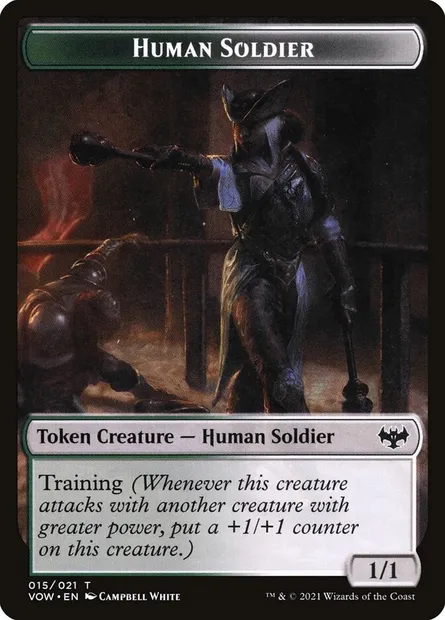 Human Soldier, Magic card TVOW 15 — Innistrad: Crimson Vow Tokens set