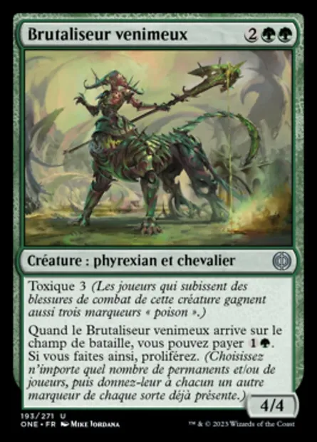 Brutaliseur venimeux, carte Magic ONE 193 — extension Tous Phyrexians