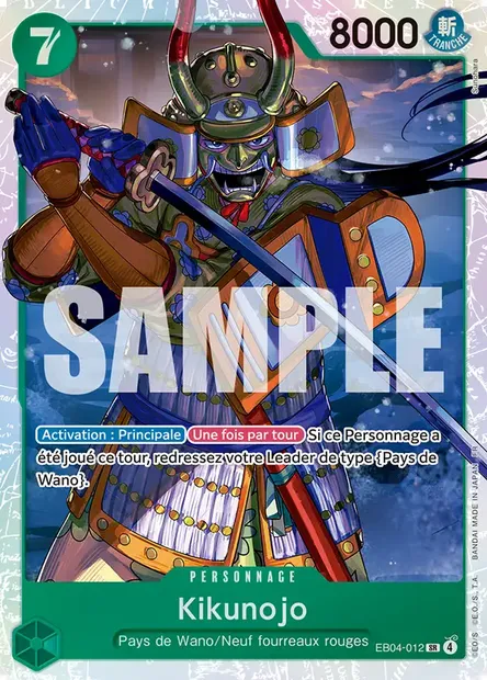 Kikunojo, carte One Piece EB04-012 — extension EGGHEAD CRISIS