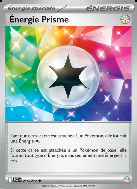 Énergie Prisme, carte Pokémon ASC 216 — extension Héros Transcendants