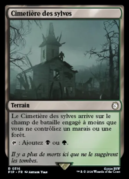 Cimetière des sylves, carte Magic PIP 316 — extension Fallout