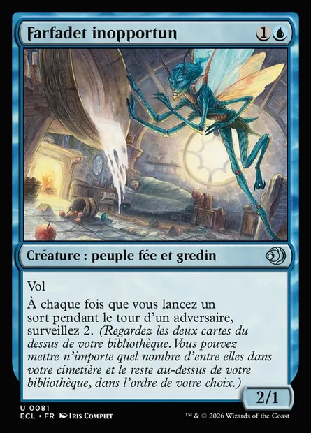 Farfadet inopportun, carte Magic ECL 81 — extension Lorwyn Eclipsed