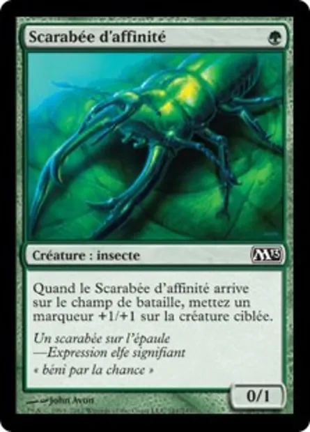 Scarabée d'affinité, carte Magic M13 161 — extension Magic 2013