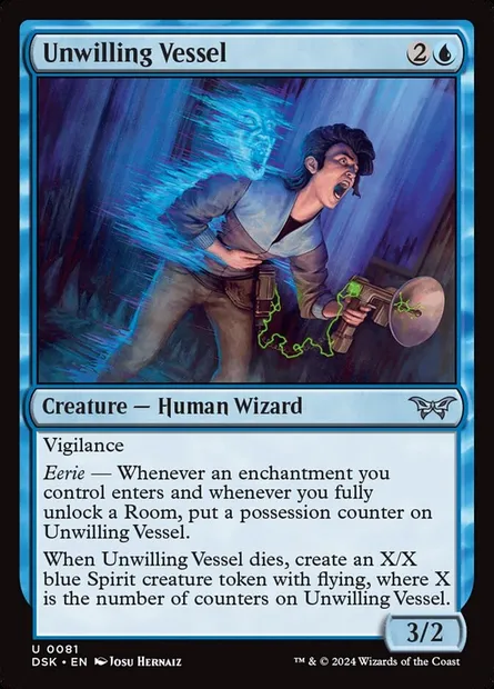 Unwilling Vessel, Magic card DSK 81 — Duskmourn: House of Horror set