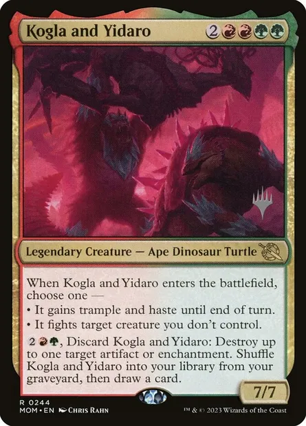 Kogla and Yidaro, Magic card PMOM 244p — March of the Machine Promos set