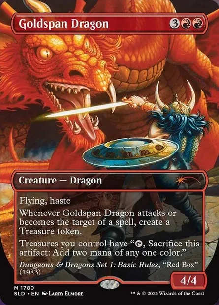 Goldspan Dragon, Magic card SLD 1780 — Secret Lair Drop set
