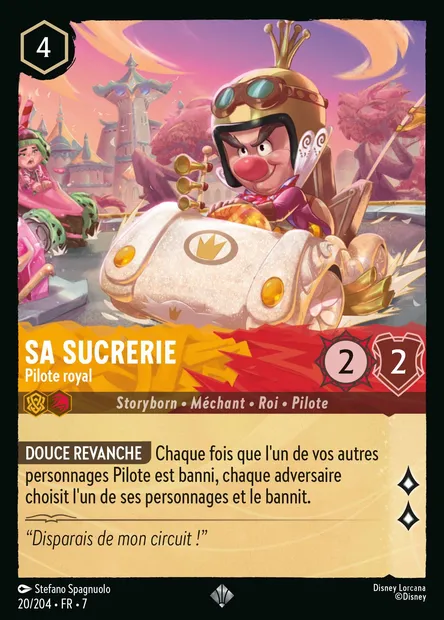 Sa Sucrerie - Pilote royal, carte Disney Lorcana CH7-020 — extension L'île d'Archazia