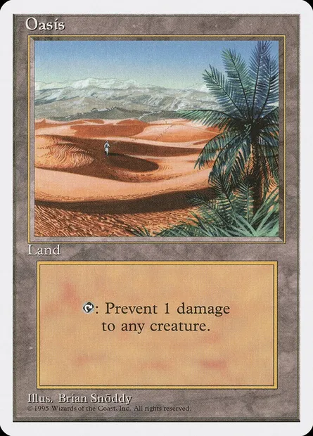 Oasis, carte Magic 4ED 362 — extension Quatrième Edition