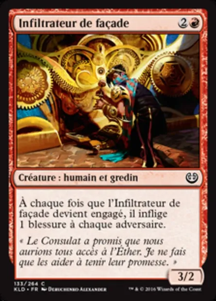 Infiltrateur de façade, carte Magic KLD 133 — extension Kaladesh