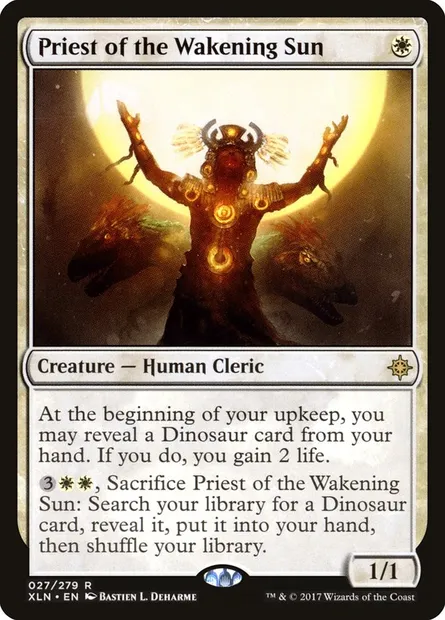 Priest of the Wakening Sun, Magic card XLN 27 — Ixalan set